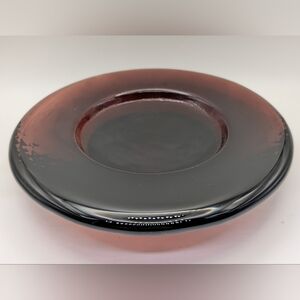 Fire & Light Recycled Glass Plum Purple Pillar Candle Holder Wine Bottle Stand